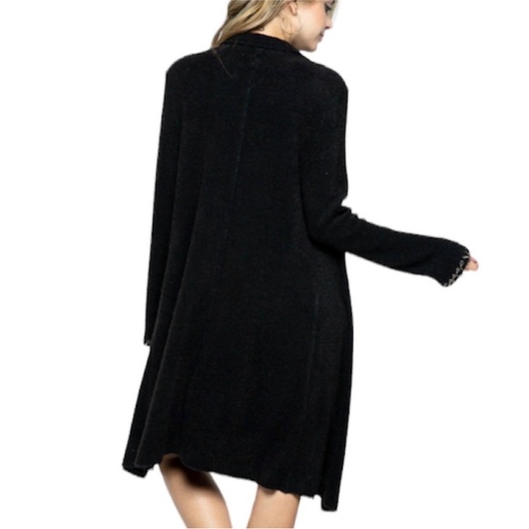 VOCAL grommet rings long sleeve jacket M black - Picture 5 of 10